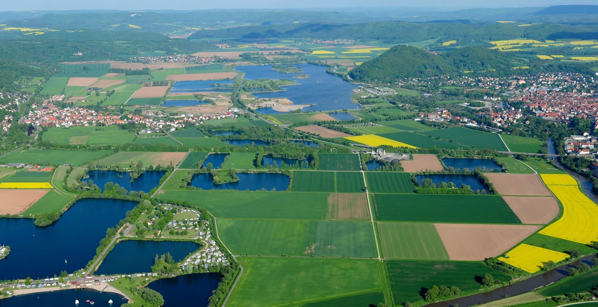 Luftbild Meinhardsee und Werratalsee